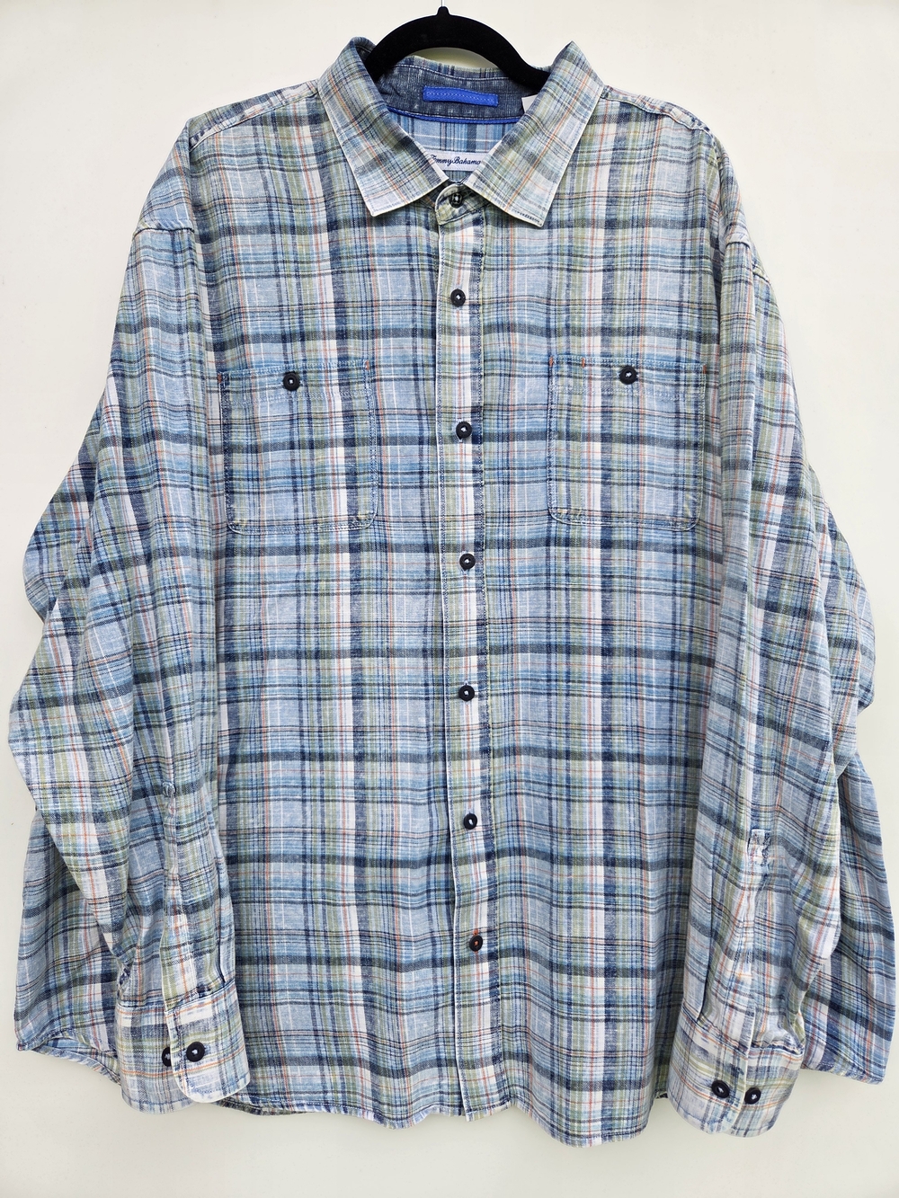 Tommy Bahama Canberra Plaid Long Sleeve Button Down Shirt Size-2XLB